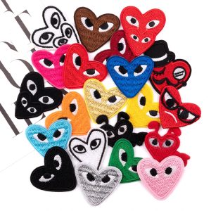 Embroidery Cartoon Multicolor Love eye Patches on clothes