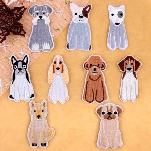 New Cartoon Pet Dog Patch For Clothing Iron On Patches