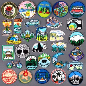 Outdoor Camping Decor Badge Patches For Clothing