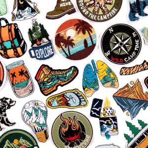 Embroidered Outdoor Adventure Thermoadhesive Iron On Patches