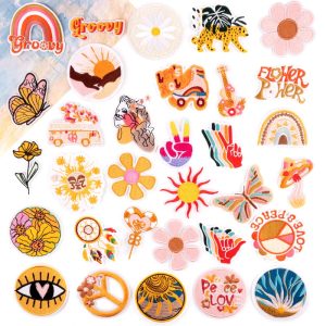 Summer Fashion Flowers Butterfly Iron On Patches